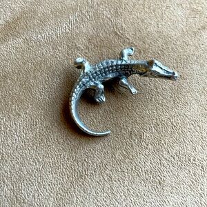Pewter Alligator Pin